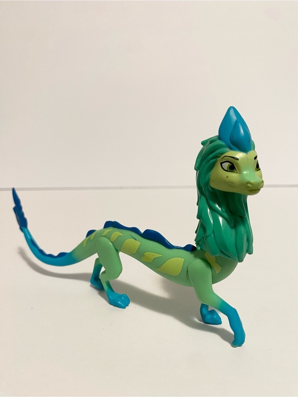 Disney Raya and The Last Dragon Sisu Blue Green Water Dragon Figure Cake Topper